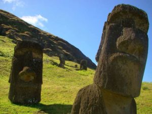 Moai nell'Isola di Pasqua